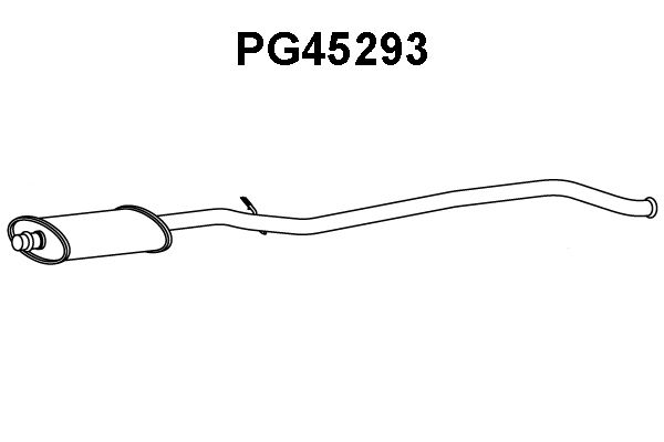 VENEPORTE Средний глушитель выхлопных газов PG45293