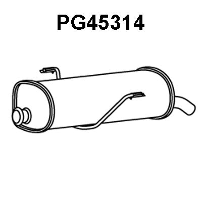 VENEPORTE Глушитель выхлопных газов конечный PG45314
