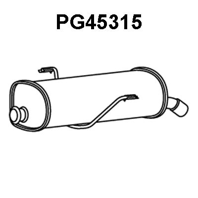 VENEPORTE Izplūdes gāzu trokšņa slāpētājs (pēdējais) PG45315