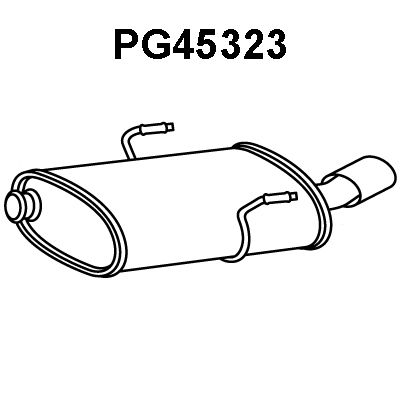 VENEPORTE Izplūdes gāzu trokšņa slāpētājs (pēdējais) PG45323