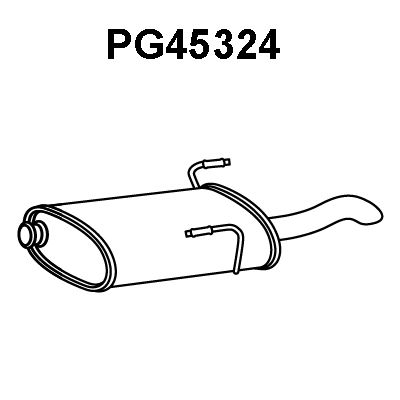 VENEPORTE Izplūdes gāzu trokšņa slāpētājs (pēdējais) PG45324