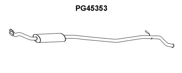 VENEPORTE Средний глушитель выхлопных газов PG45353