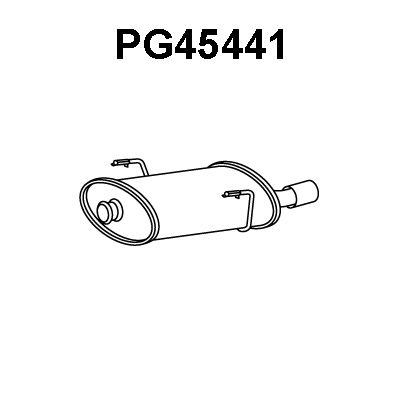 VENEPORTE Izplūdes gāzu trokšņa slāpētājs (pēdējais) PG45441