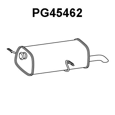 VENEPORTE Izplūdes gāzu trokšņa slāpētājs (pēdējais) PG45462