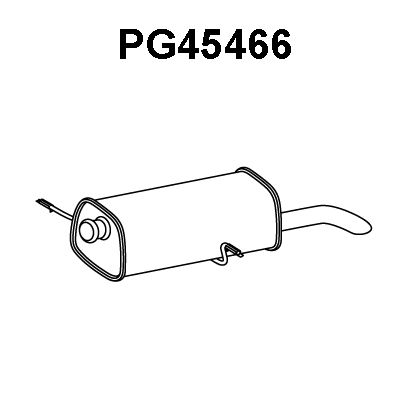 VENEPORTE Izplūdes gāzu trokšņa slāpētājs (pēdējais) PG45466