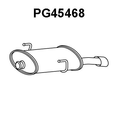 VENEPORTE Izplūdes gāzu trokšņa slāpētājs (pēdējais) PG45468