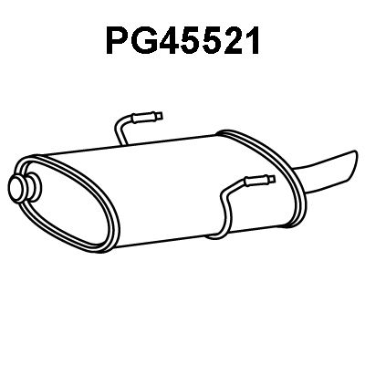 VENEPORTE Izplūdes gāzu trokšņa slāpētājs (pēdējais) PG45521