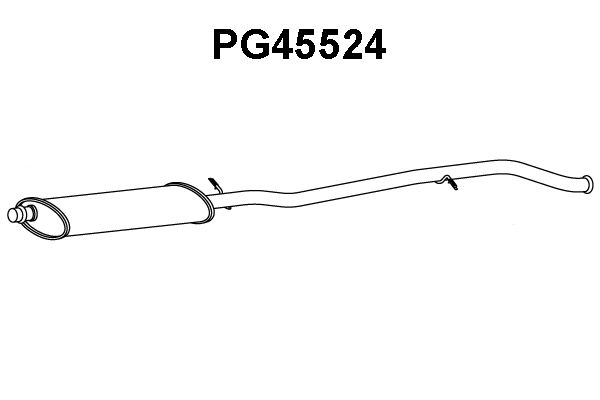 VENEPORTE Предглушитель выхлопных газов PG45524