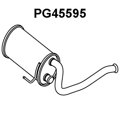 VENEPORTE Vidējais izpl. gāzu trokšņa slāpētājs PG45595