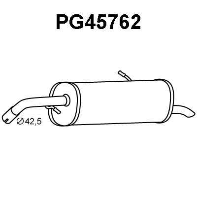 VENEPORTE Глушитель выхлопных газов конечный PG45762