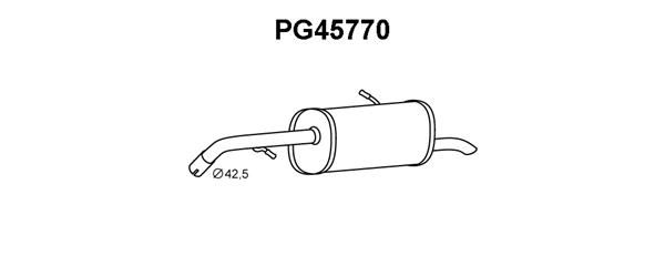 VENEPORTE Глушитель выхлопных газов конечный PG45770