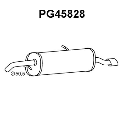 VENEPORTE Izplūdes gāzu trokšņa slāpētājs (pēdējais) PG45828