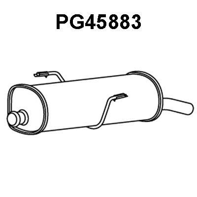 VENEPORTE Izplūdes gāzu trokšņa slāpētājs (pēdējais) PG45883