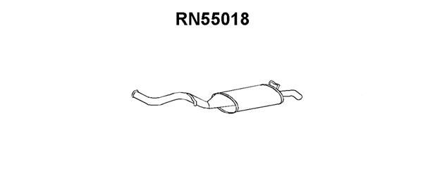 VENEPORTE Izplūdes gāzu trokšņa slāpētājs (pēdējais) RN55018