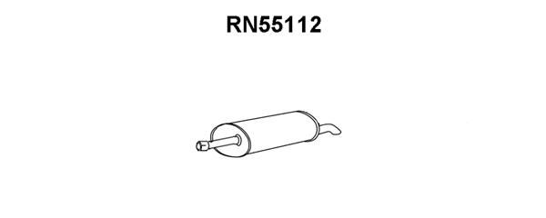 VENEPORTE Izplūdes gāzu trokšņa slāpētājs (pēdējais) RN55112