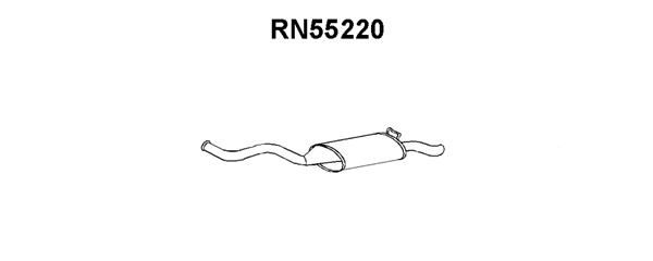 VENEPORTE Глушитель выхлопных газов конечный RN55220