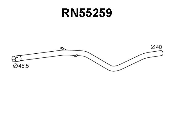 VENEPORTE Труба выхлопного газа RN55259