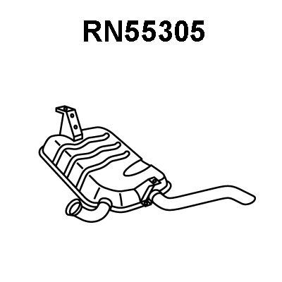 VENEPORTE Izplūdes gāzu trokšņa slāpētājs (pēdējais) RN55305