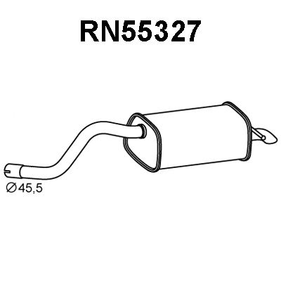 VENEPORTE Izplūdes gāzu trokšņa slāpētājs (pēdējais) RN55327