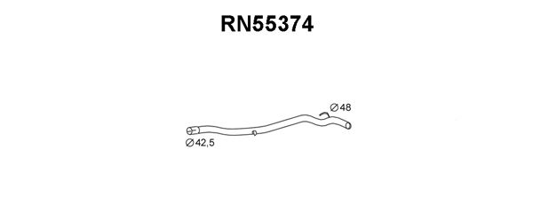 VENEPORTE Izplūdes caurule RN55374