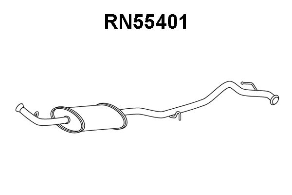 VENEPORTE Vidējais izpl. gāzu trokšņa slāpētājs RN55401