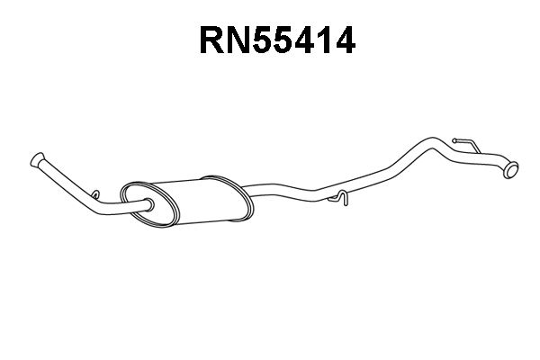 VENEPORTE Средний глушитель выхлопных газов RN55414