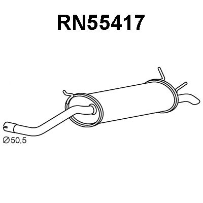 VENEPORTE Izplūdes gāzu trokšņa slāpētājs (pēdējais) RN55417