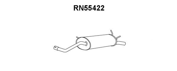 VENEPORTE Глушитель выхлопных газов конечный RN55422