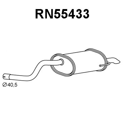VENEPORTE Izplūdes gāzu trokšņa slāpētājs (pēdējais) RN55433