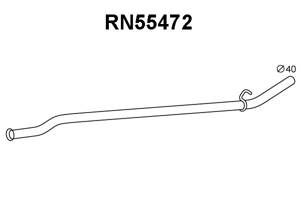 VENEPORTE Izplūdes caurule RN55472