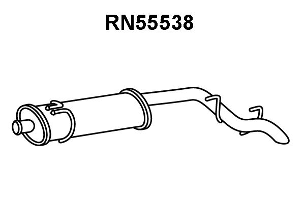 VENEPORTE Izplūdes gāzu trokšņa slāpētājs (pēdējais) RN55538
