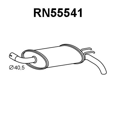 VENEPORTE Izplūdes gāzu trokšņa slāpētājs (pēdējais) RN55541