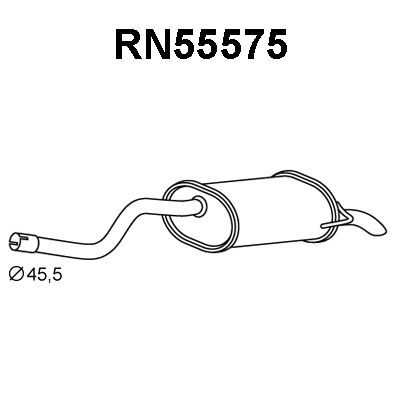VENEPORTE Глушитель выхлопных газов конечный RN55575