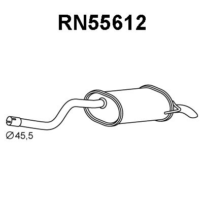 VENEPORTE Глушитель выхлопных газов конечный RN55612
