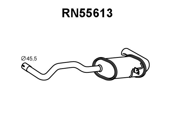 VENEPORTE Izplūdes gāzu trokšņa slāpētājs (pēdējais) RN55613