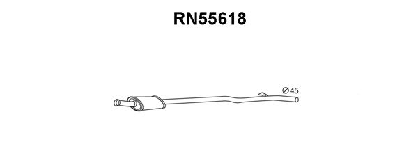 VENEPORTE Предглушитель выхлопных газов RN55618