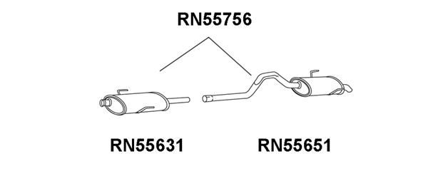 VENEPORTE Izplūdes gāzu trokšņa slāpētājs (pēdējais) RN55651