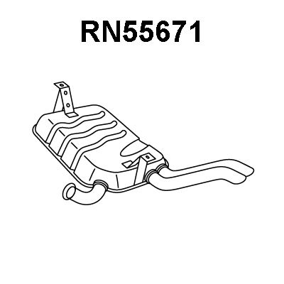 VENEPORTE Izplūdes gāzu trokšņa slāpētājs (pēdējais) RN55671
