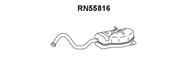 VENEPORTE Глушитель выхлопных газов конечный RN55816