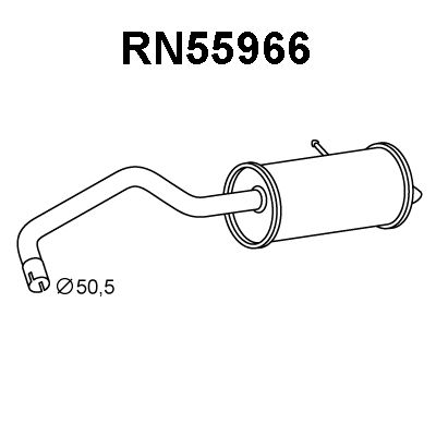VENEPORTE Глушитель выхлопных газов конечный RN55966