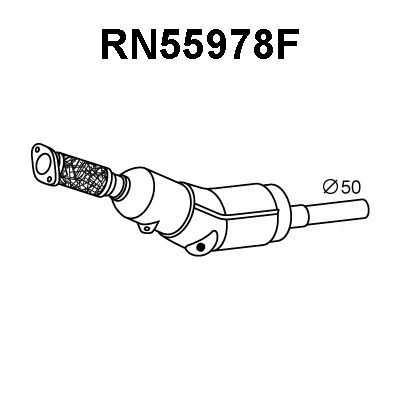 VENEPORTE Nosēdumu-/Daļiņu filtrs, Izplūdes gāzu sistēma RN55978F