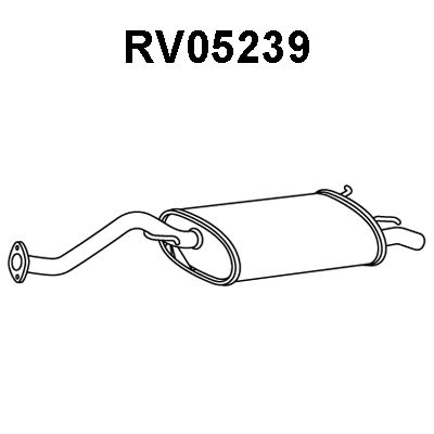 VENEPORTE Izplūdes gāzu trokšņa slāpētājs (pēdējais) RV05239