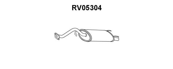 VENEPORTE Izplūdes gāzu trokšņa slāpētājs (pēdējais) RV05304
