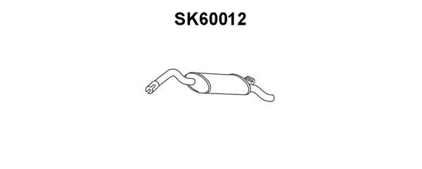 VENEPORTE Izplūdes gāzu trokšņa slāpētājs (pēdējais) SK60012