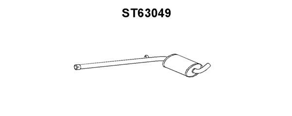 VENEPORTE Izplūdes gāzu priekšslāpētājs ST63049