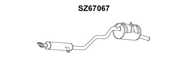 VENEPORTE Izplūdes gāzu trokšņa slāpētājs (pēdējais) SZ67067