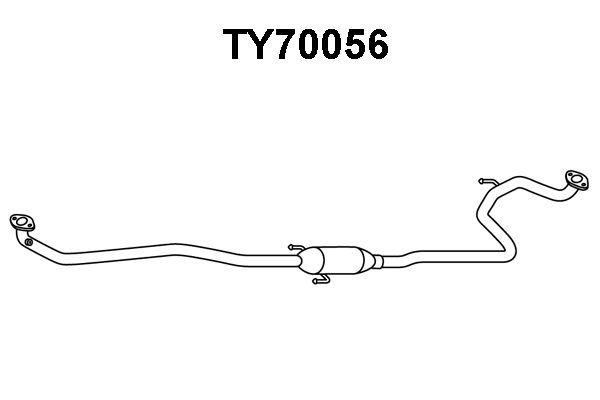 VENEPORTE Предглушитель выхлопных газов TY70056