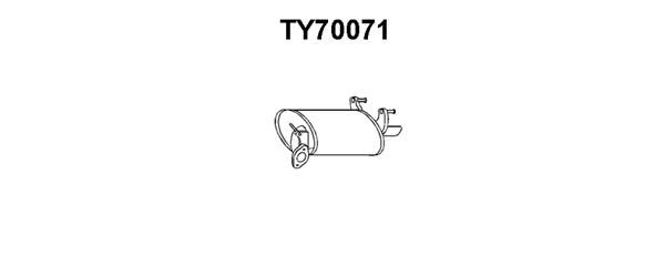 VENEPORTE Глушитель выхлопных газов конечный TY70071