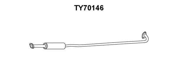 VENEPORTE Предглушитель выхлопных газов TY70146