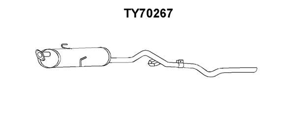 VENEPORTE Глушитель выхлопных газов конечный TY70267